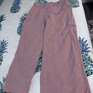 Democracy Light Pink Pants Linen Medium